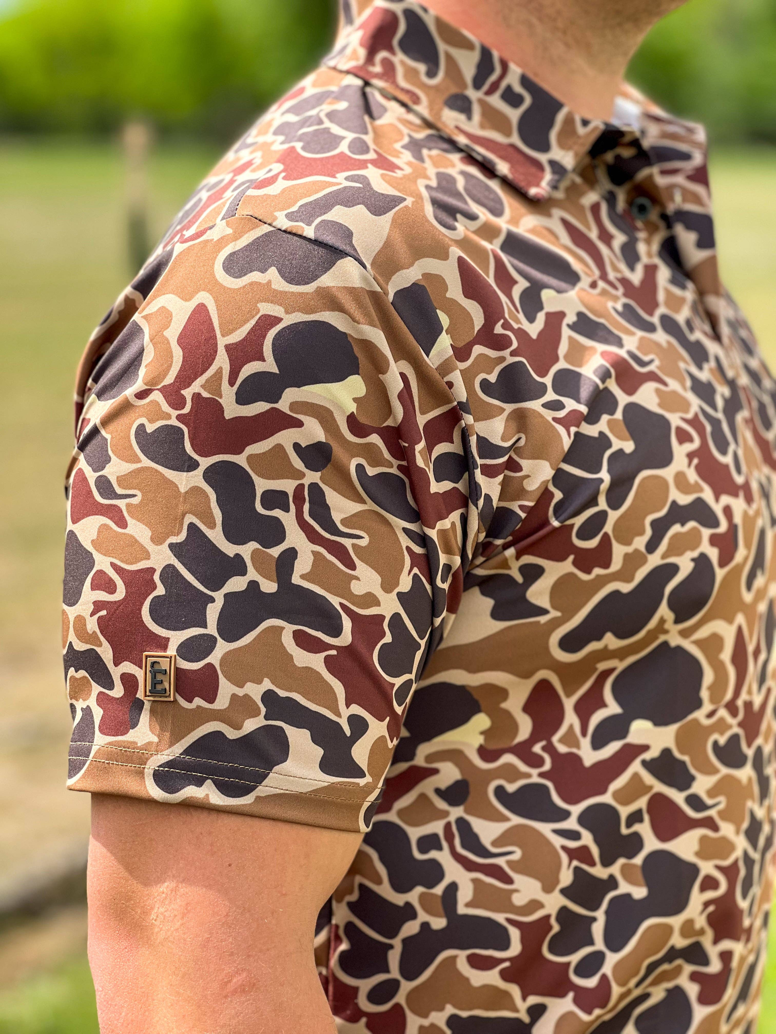 Duck Camo Golf Polo: L