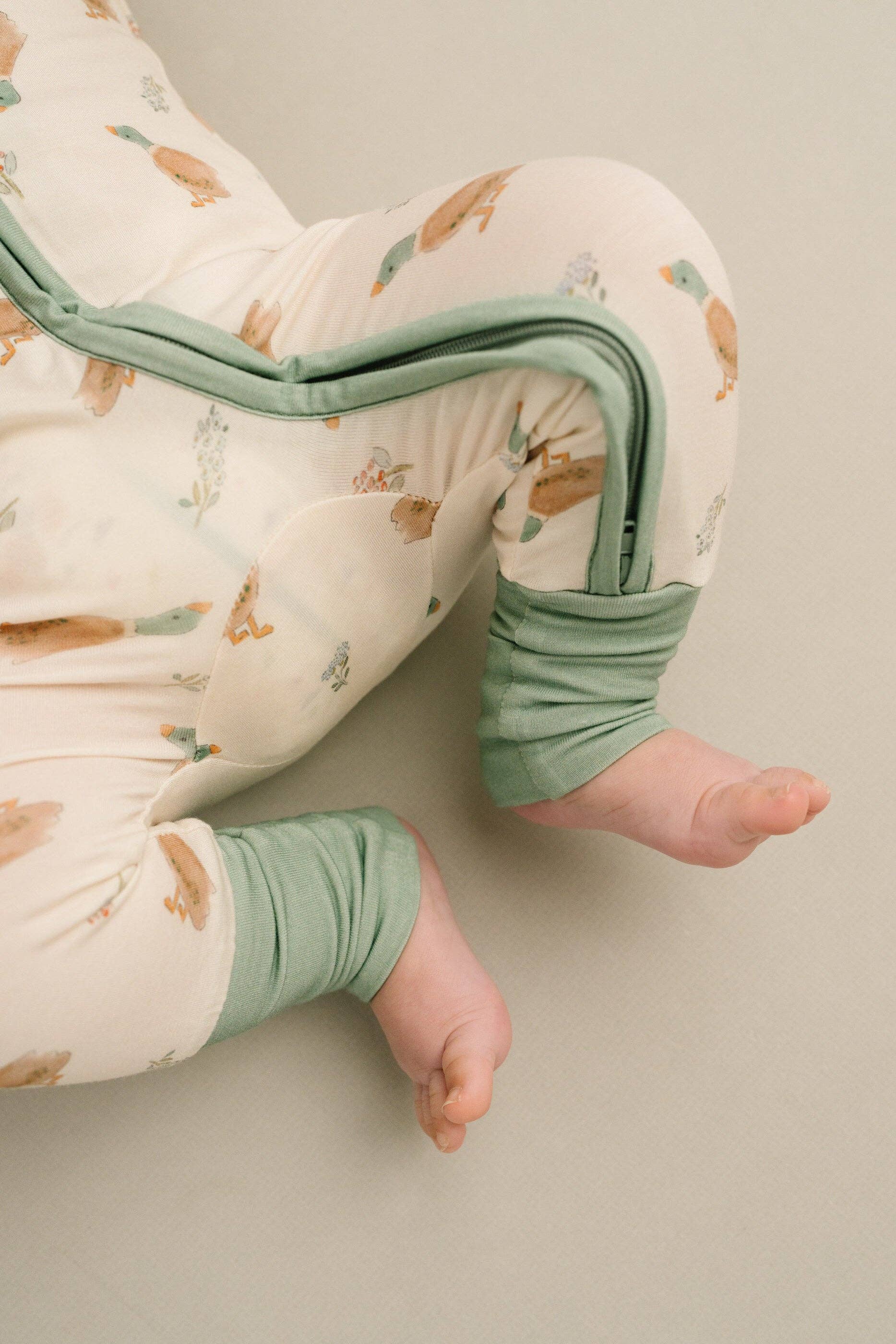 Little Mallard Duck Bamboo Sleeper: 3-6M