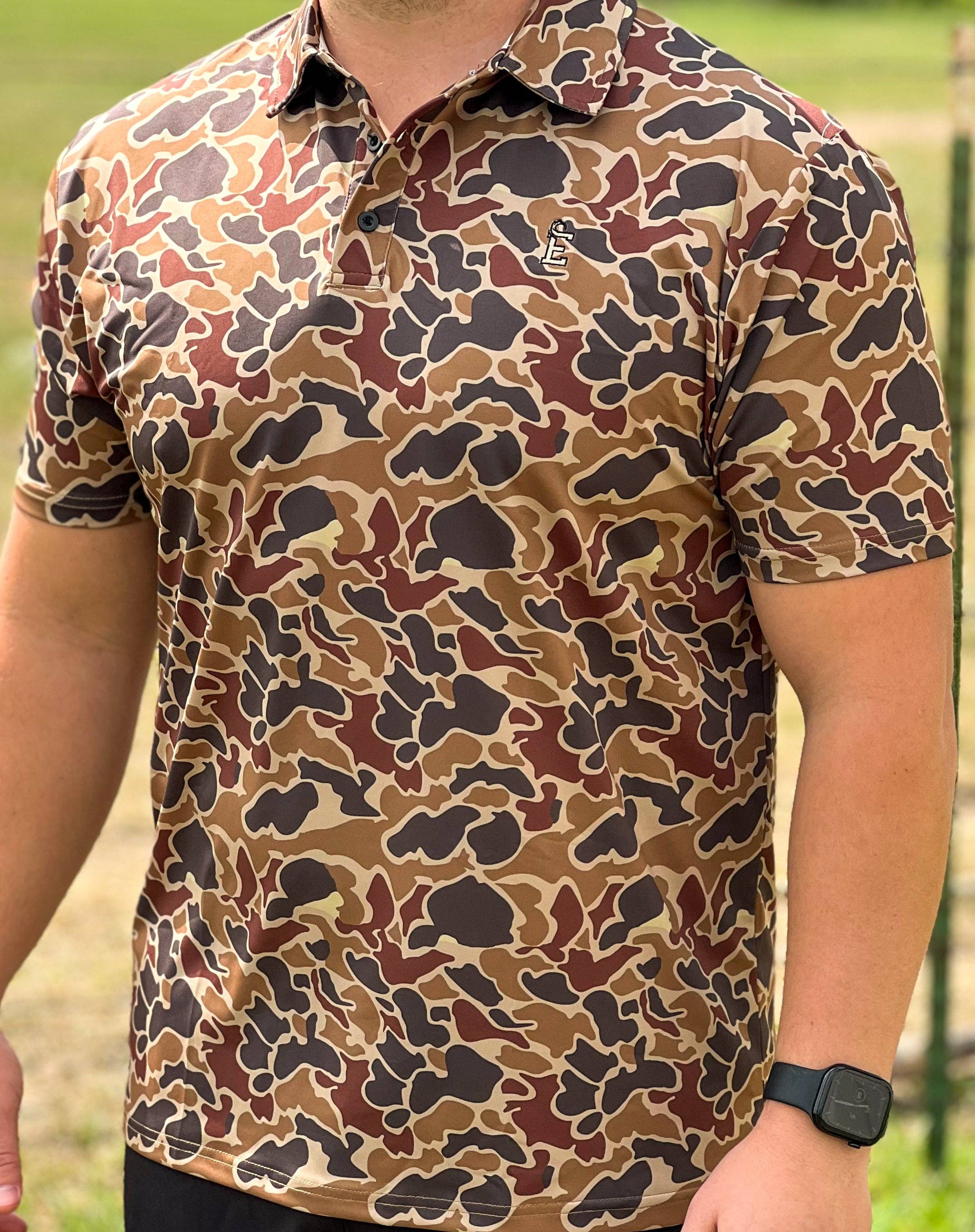 Duck Camo Golf Polo: M