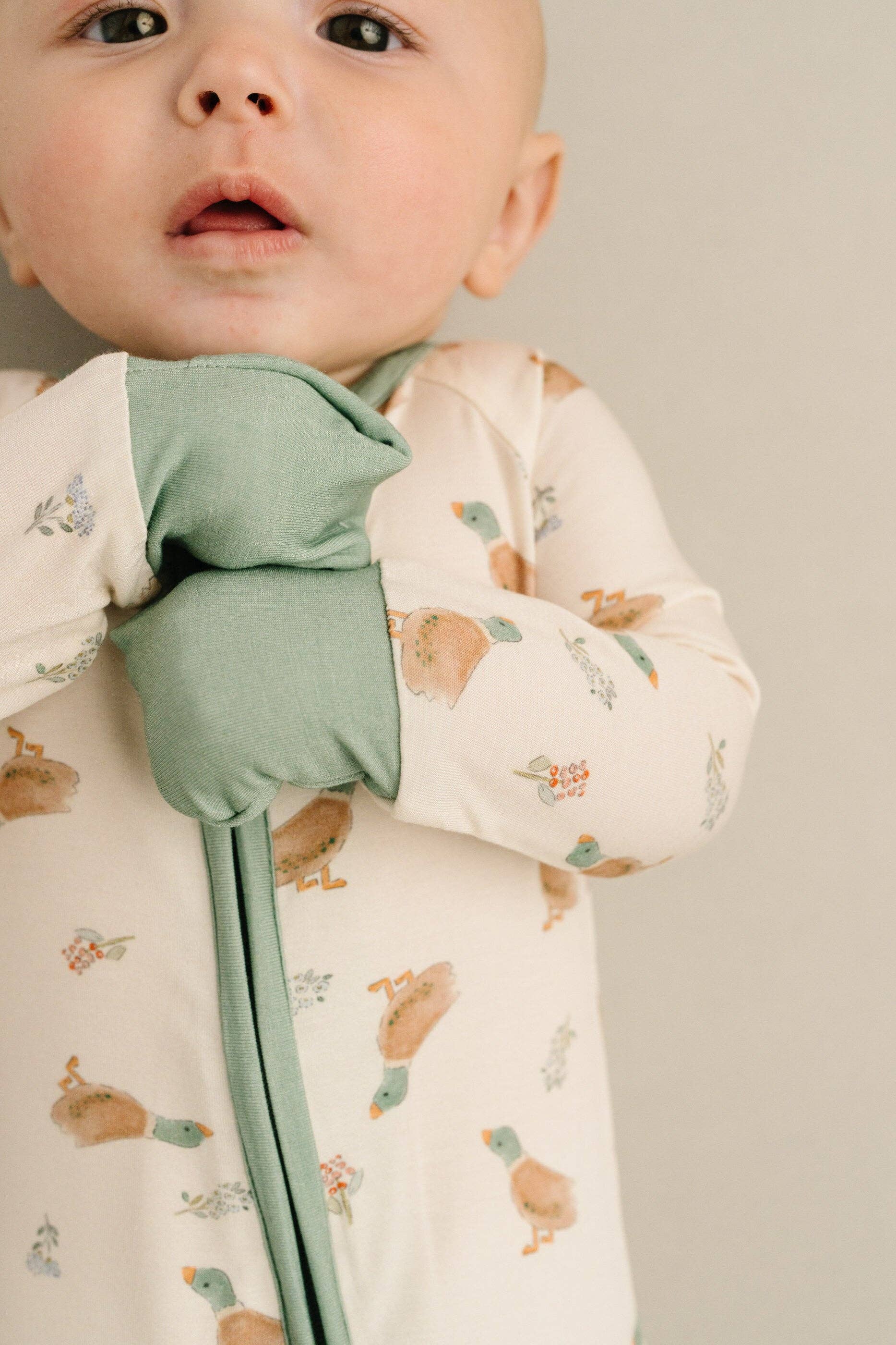 Little Mallard Duck Bamboo Sleeper: 3-6M