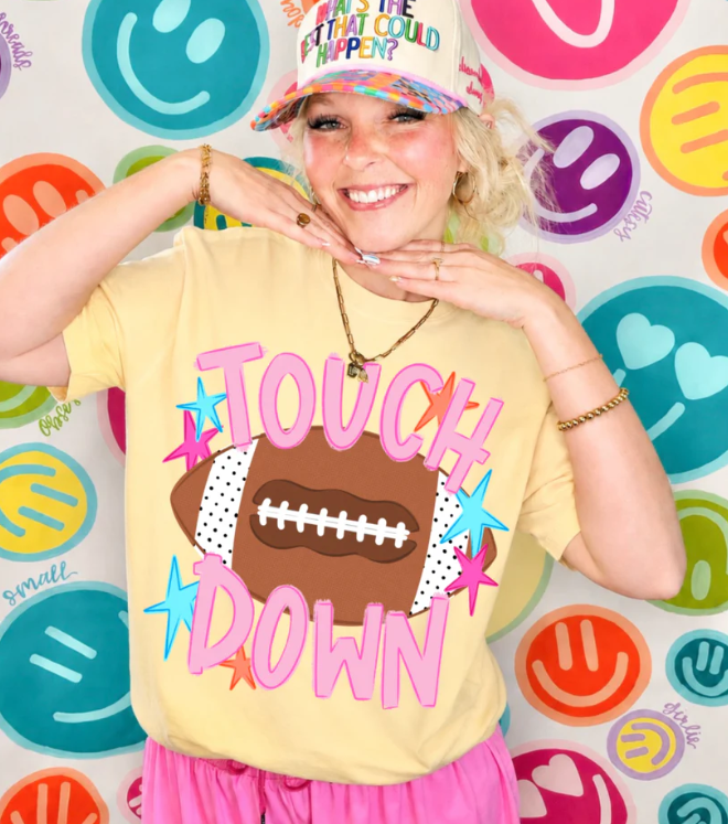 Touchdown Football Stars Shirt: Adult Large